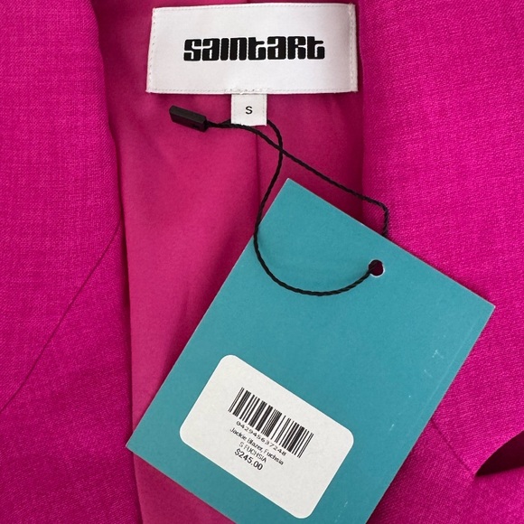 Saint Art Jackie oversized blazer in fuchsia Size Small - Picture 6 of 7